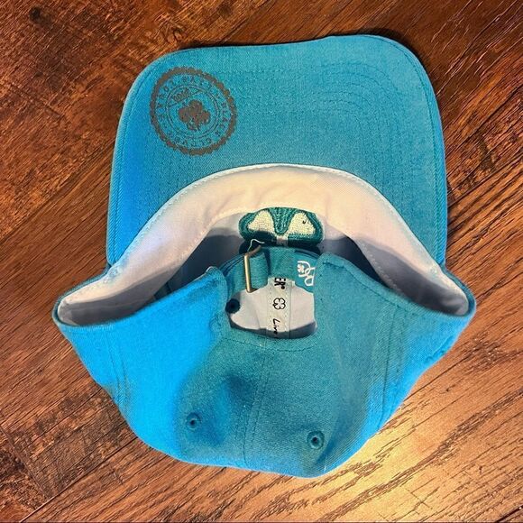 Black clover Turquoise Blue Golf Hat Adjustable - Picture 10 of 10